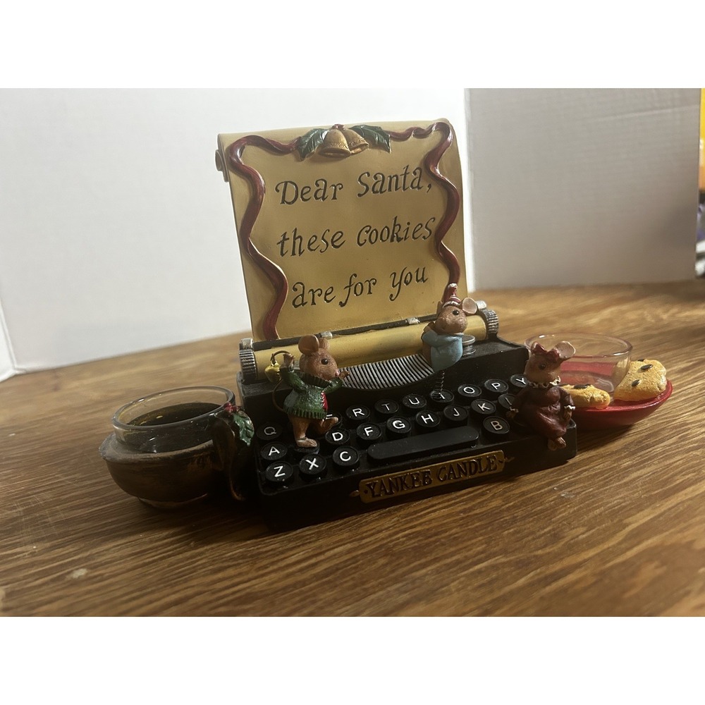 Yankee Candle Mouse Bundle Typewriter Tealight and Mouse Votive Letters to Santa - Picture 14 of 16